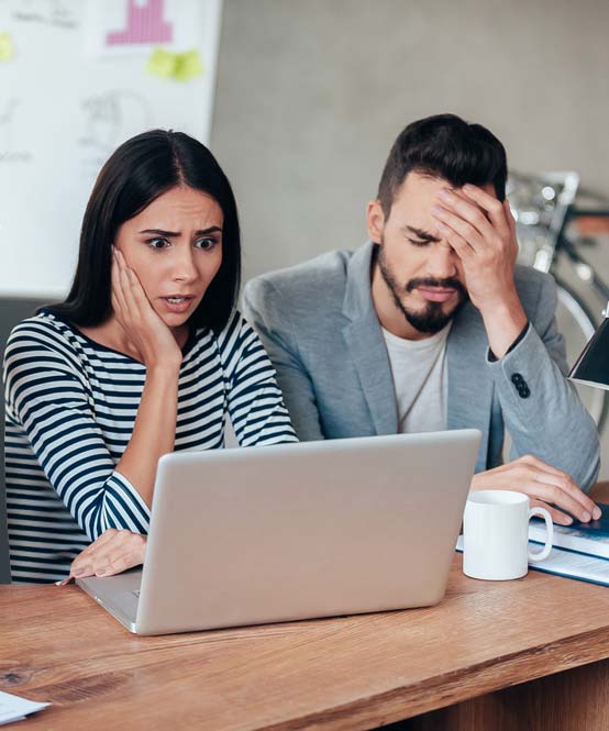 Business owners frustrated by complicated accounting software